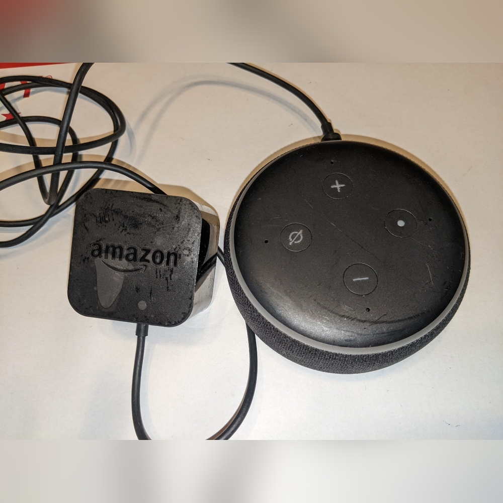 Amazon D9N29T 3rd Gen Echo Dot Smart Speaker - Works Great With AC Adapter